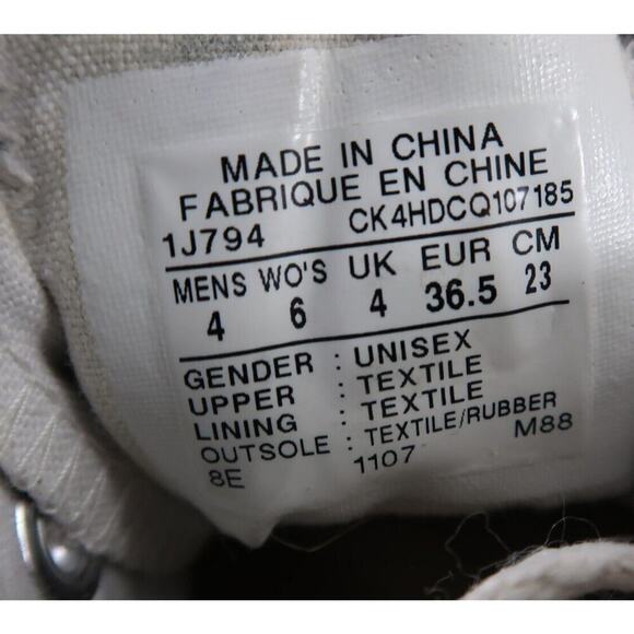 Converse Shoes Womens 6 Sneaker Chuck Taylor All Star Casual Canvas Grey Trainer - Picture 13 of 15